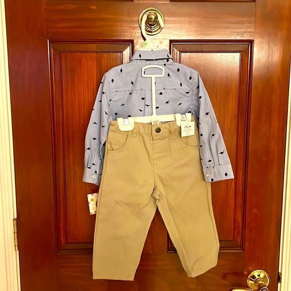 Little Me woven pant set - Picture 3 of 3